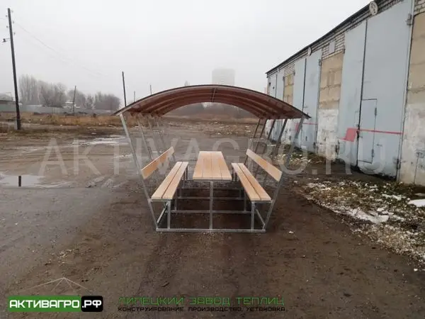 Беседка «Ягодная» (сборная), длина 6 м Беседка «Ягодная» (сборная), длина 6 м